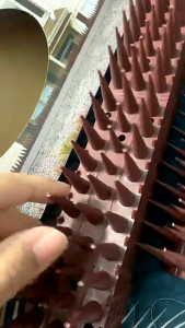 RakanKu Malaysia 12PCS Plastic Defender Cat Squirrel Theif Animals Repellent Keep Pigeon Crow Fence Rail Roof Security Bird Spikes Animals Repellent to Keep Off Pigeon Crow Plastic Spikes Fence to Defender Birds and Small Animals Security for Railing and