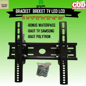Bracket tv 32 samsung dan polytron baut TV LED LCD 32435060 inch sampai 80 inchi dan varian baut bracket murah brdi lengkapi bracket 24 iinch breket tv led samsung rak dinding polytronwaterpass/briket sesuai gambar/braket mudah d pasang