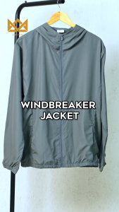 Crown Windbreaker Bomber Jacket with Zipper & Pocket for Men Women Water Repellent  Bomber Jacket for Men