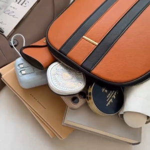 CJH BAG#137 LEATHER MATERIAL 3N1 SET SCHOOL BAGPACK 14 INCHES WITH ADJUSTABLE STRAP FOR WOMEN