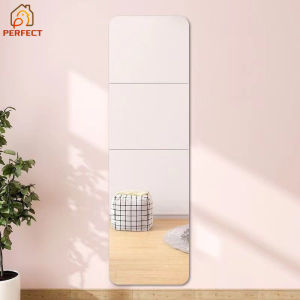 Thicken Square HD Mirror Wall Full-body Self-adhesive Wall Mirror Whole Body Glass Splicing DIY for Bedroom Bathroom Wallpaper Sticker Waterproof