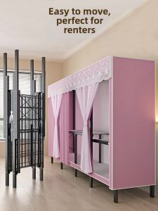 Portable Folding Steel Wardrobe