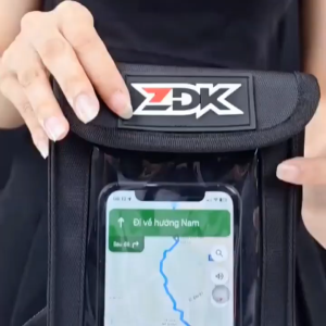 Túi điện thoại 3 lớp chống nước ZDK | Chống nước chống bụi chống va đập | Dùng cho điện thoại thông minh | Đeo trên xe máy hoặc đeo vai | Nắp khóa chắc chắn