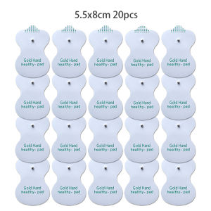 5.5x8cm Self-Adhesive Button Electrode Pads for EMS TENS Acupuncture Slimming Body Massager Gel Patches Home Health Care