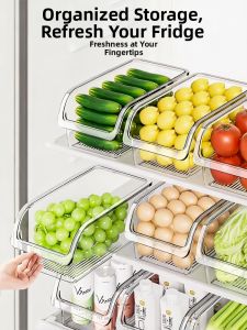 Food-grade Refrigerator Organizer for Fruit Eggs Drinks Storage
