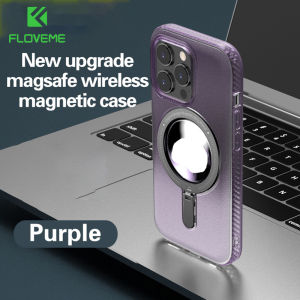 FLOVEME Luxury High-end Matte Clear Phone Case For iPhone 14 13 Pro Max 14 Plus Wireless Charging Suction Ultra-thin Protective Shockproof Back Cover For iphone 14 13