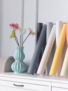 Cuộn Giấy Dán Tường Macaron Tự Dính Rộng 40cm - Chống Thấm Nước Chống Bám Bẩn Phong Cách Hiện Đại Cho Phòng Ngủ Phòng Khách Trang Trí Nhà Bếp