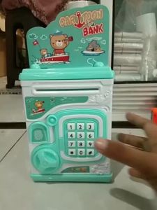 Mainan Brangkas YA 2 Ada Suara dan Lampu | Mainan Anak Brangkas celengan YOGO BATA Cartoon Bank Murah