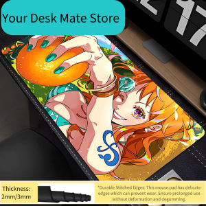 Bandai | Rubber xxl Mousepad Gamer Gaming Mouse Pad one piece Nami  E-sports Players Desk Keyboard Mat Office Computer Laptop Mat
