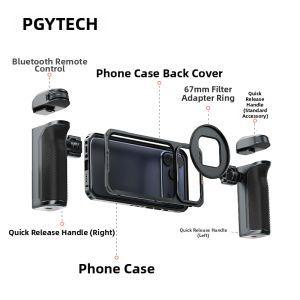 PGYTECH | Metal Bluetooth Phone Cage for iPhone 18 Pro Max 17 Pro ProShot Series