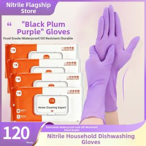DINGQING | Durable Thickened Extra Long Disposable Kitchen Gloves Nitrile