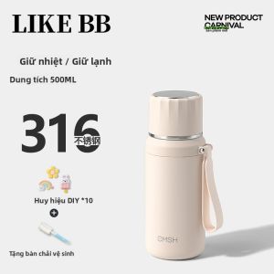 LIKE BB | Cốc Dung Lượng Lớn Tiện Lợi 316 Thép Không Gỉ