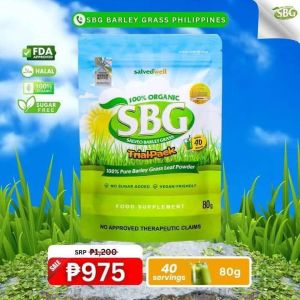 Authentic Salveo Barley Grass 100 percent organic pure barley grass