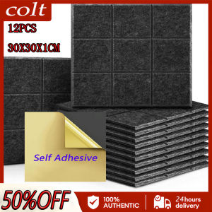 (COD+3 Days Delivery)12/Pack polyester fiberboard soundproof board soundproof filler sound-absorbing soundproof pad wall decoration for studio office home KTV soundproof board 12"X12"X0.35"inch