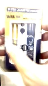 PEROKOK SEHAT DENGAN PIPA FILTER SARINGAN ASAP PERMANEN PIPE HOLDER YJ027 PELONTAR PUNTUNG KHUSUS 8MM