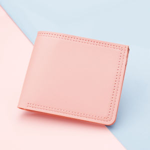 Ví Da Nữ Gấp Gọn Siêu Mỏng Kiểu Nhật Bản Cho Học Sinh Có Khóa Kéo Ví Đựng Tiền Nhỏ Gọn Phong Cách Ngọt Ngào