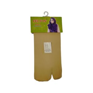 Kaos Kaki Jempol Stoking Wanita Polos Cream