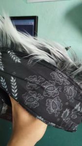Udeng Bali SILVER Modern / Totopong / Blangkon Jawa Bulu Korea
