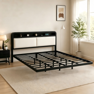 lron Poetry.PH Katil Besi Metal Bed Frame Single/Queen/King Bed 800KG Load-Bearing Iron Bed Wrought iron floating bed