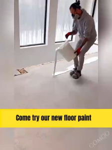 5000g With Brush🔥3 In 1 Epoxy Floor Paint Resistant Waterproof Anti Slip Outdoor Indoor Cement Floor Renovation Suitable For Warehouse Workshop Garage Office Gym Factory Playground Directly Apply Dust-proof Wear-resistant Coating