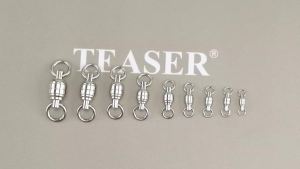 TEASER 5pcs/bag TS005  0#-8# Deep Sea Saltwater Big Game All Stainless Steel Ball Bearing Swivel Fishing Accessories Connector
