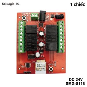Mô-đun Tự Động Hóa Nhà Thông Minh Wifi 4/6/8 Kênh 12V 24V 220V Với Điều Khiển Từ Xa Bằng Ứng Dụng Cho Tuya Alexa Google Home