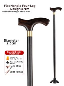 MOQILIN | Anti-slip Senior Walking Stick Quad Footed