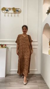 Daster Dress Midi Dress Lebaran Korea kekinian Jumbo Rayon Aura Dress