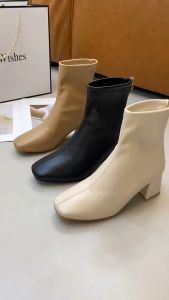 รองเท้าบูทเกาหลีซอฟนุ่มบุขน พร้อมส่ง