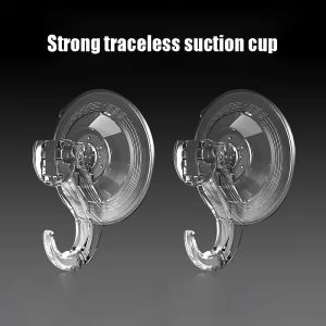 Polocat 3/1Pcs Suction Cup Hooks Clear Reusable Heavy Duty Vacuum Suction Cup Hooks Window Glass Door Kitchen Bathroom Supplies