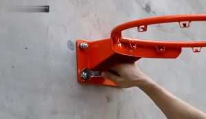 Adjustable High-Quality Basketball Hoop for Indoor/Outdoor Use with Easy Installation Durable Net and Standard Size Rim