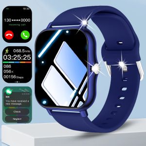 Smart Watch HD Touch Screen Unique Design Stylish Strap Supports Wireless Calls Call Reminders and Rejection