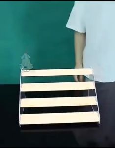 Acrylic Storage Rack Wooden Display Rack Decorative Rack for Toy Models Cosmetics Cupcake Storage And Display