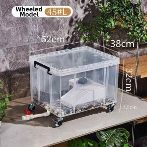 FEIZHUXIANSEN | Luxurious Large Living Room Turtle Tank Plastic Transparent