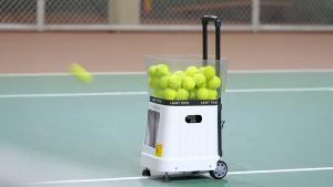 【TENNIS】LAIRTPOW LT1 Tennis Serving Machine 90+ Ball Capacity Dual-mode Control via APP/Remote Control only for Tennis Training【White】