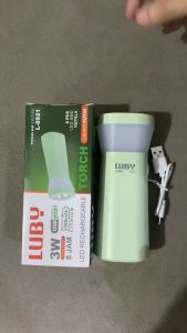 Luby Torch L-8921 Emergency Light 3W 6LED SMD Putih USB Rechargeable untuk Camping & Hiking
