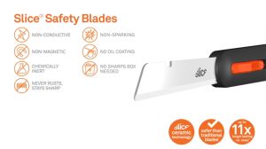 Slice 10559/10560 Industrial Knife Ceramic Blade Long Cutter