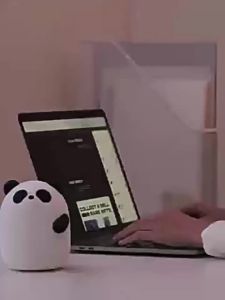 LED Night Lights Cute Sheep Panda Rabbit Silicone Lamp USB Rechargeable Timing Bedside Decor Kids Baby Nightlight Birthday Gift