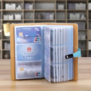 Di Động Đựng Thẻ Kinh Doanh Dung Tích Lớn Thư Mục Thẻ 2 Mặt Xuyên Thấu Thẻ Tín Dụng Lưu Trữ Tập Sách Dành Cho Nam Và Nữ
