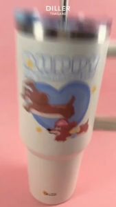(พร้อมส่งจากไทย) Diller Thermo Tumbler 1200ml (MLH9332 )ขวดน้ำเก็บอุณหภูมิ ฝาแบบหลอดและยกดื่มได้ ซิลิโคนฟู้ดเกรด ปราศจากสาร BPA