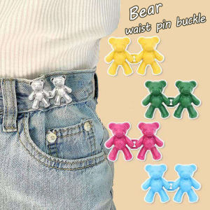 Little Bear Holding Hands Waist Closing Button Removable Trousers Skirt Waistline Big Change Small Adjustable Pin Buckle
