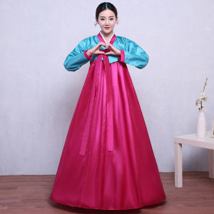 Traditional Ancient Hanbok Womens Clothing Korean Ethnic Clothes South Korea Wedding Photo Da Chang Jin Perform Dance Clothing