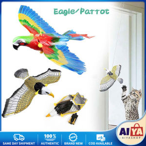 ★Same Day Shipping★ Simulation Bird Interactive Cat Toys Electric Flying Eagle/Parrot Toys for Indoor Cat Kittens Interactive Kitten Toys Play Alone