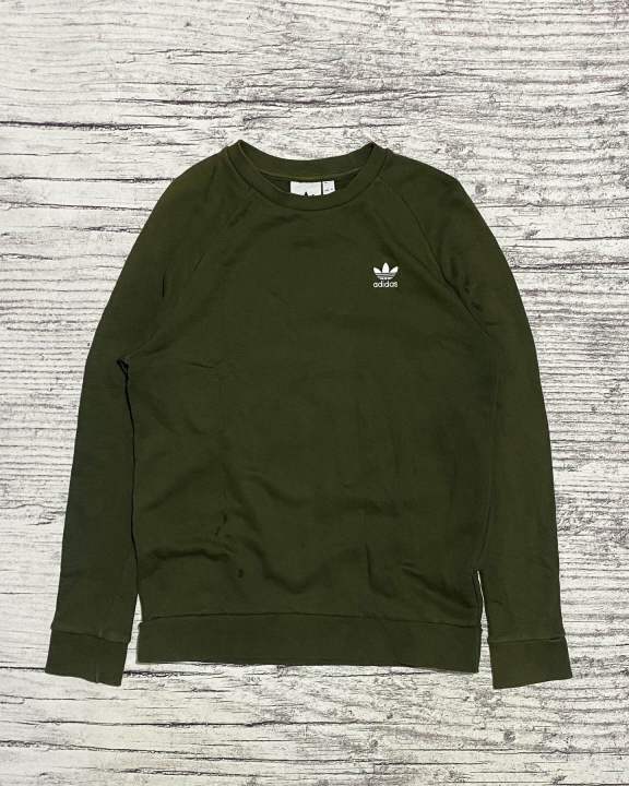 Crewneck cn sweatshirt Adidas Essential casual bunga trefoil jotol