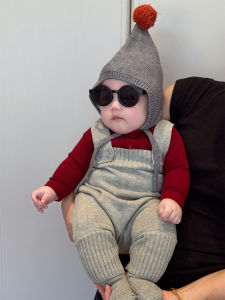 Infant & Toddler Autumn/Spring Style Long Sleeve Onesie with Suspender Pants Two-piece Set