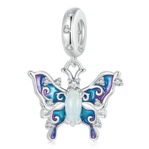 BAMOER 925 ลิงเงิน เรืองแสงของคุณส์ถูกกลิ่น สมบูรณ์รูปลักษณ์ SCC2731 สำหรับผู้หญิง รวมถึงเคลือบแมลงสำหรับการดิจิตอล SCC2731