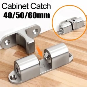 Double Bead Spring Lock Copper Adjustable Ball Catch Latch Cabinet Door Wardrobe Furniture Hardware Accessories 40/50/60mm