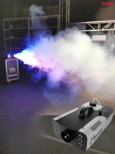 Portable Stage Smoke Machine 1500W Mini Fog Machine for Wedding KTV Bar Atmosphere Props Dry Ice Smoke Generator High Power