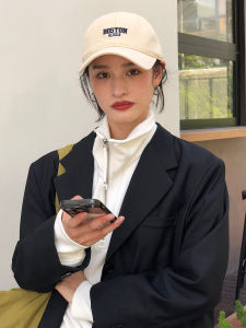 หมวกเบสบอลปักลายสไตล์ญี่ปุ่น หมวกหนีบทรงกว้างสำหรับผู้ชายและผู้หญิง หมวกกันแดดกันฝน หมวกทรงกลม หมวกกันแดดสำหรับเด็กนักเรียน