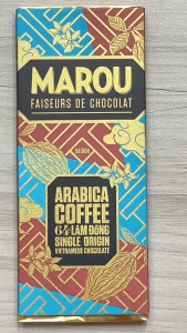 Date 02/27 Socola Vị Cà Phê Arabica Lam Dong 64% Marou 24g - Chocolate Arabica Coffee (24g)